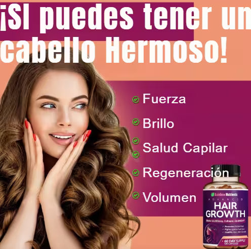 HAIR GROWTH®️ CABELLO FUERTE Y BRILLANTE 🎁OFERTA!